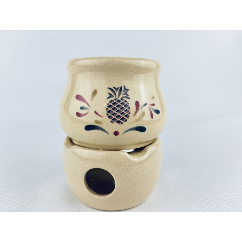 CBK Ltd 1987 Stoneware Simmering Potpourri Keeper Taiwan - Pineapple Vintage